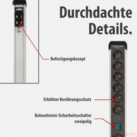 Brennenstuhl Steckdosenleiste Premium-AL