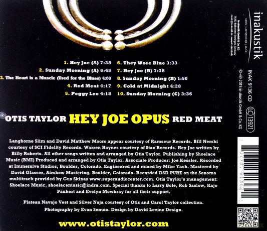 Otis Taylor: Hey Joe Opus Red Meat [CD]