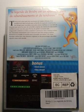 Brisby - La Legende De Brisby [DVD]