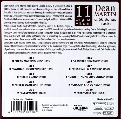 Dean Martin: 11 Original Albums (BOX) [10CD]