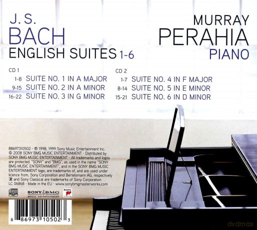 Murray Perahia: Bach: The English Suites [2CD]