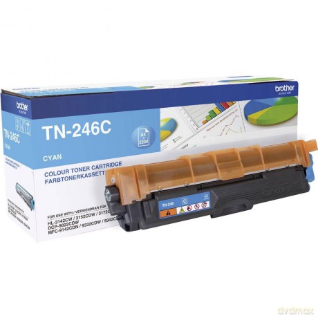 Brotherâž: Brother Lasertoner TN246C, cyan/TN246C c