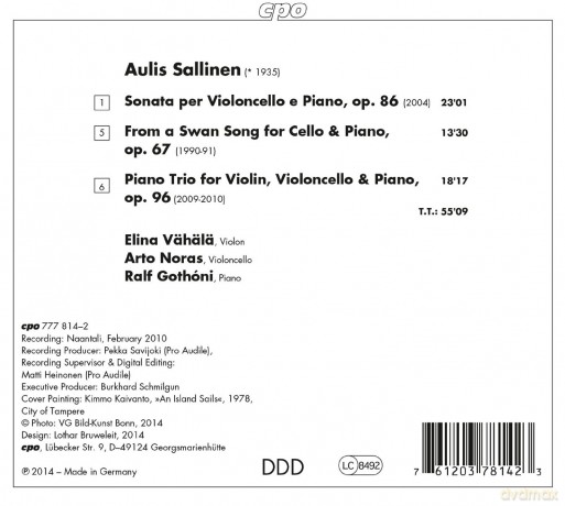 Elina Vahala: Sallinen:Chamber Music [CD]