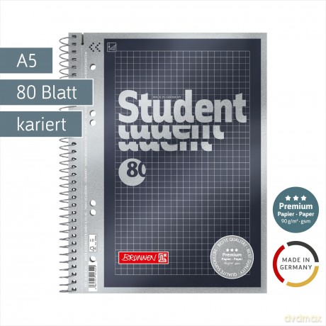 Brunnen: BRUNNEN Collegeblścke Student Premium ka