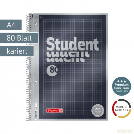 Brunnen: BRUNNEN Collegeblścke Student Premium ka