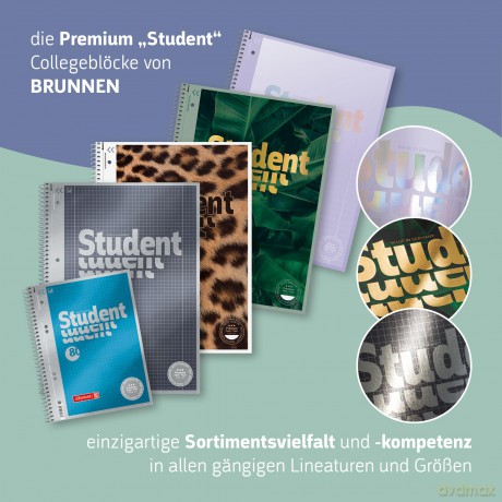 Brunnen: BRUNNEN Collegeblock Student denim Linea