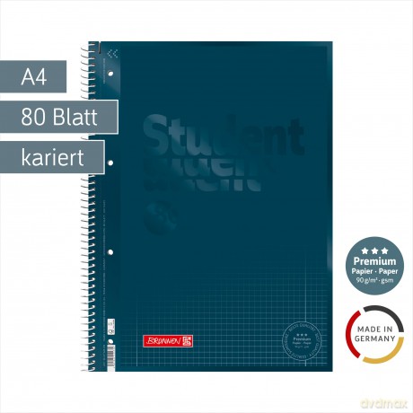 Brunnen: BRUNNEN Collegeblock Student denim Linea