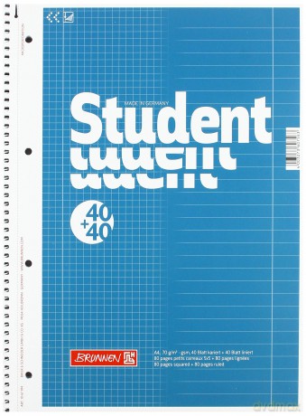 Brunnen: BRUNNEN Collegeblock Student DUO liniert