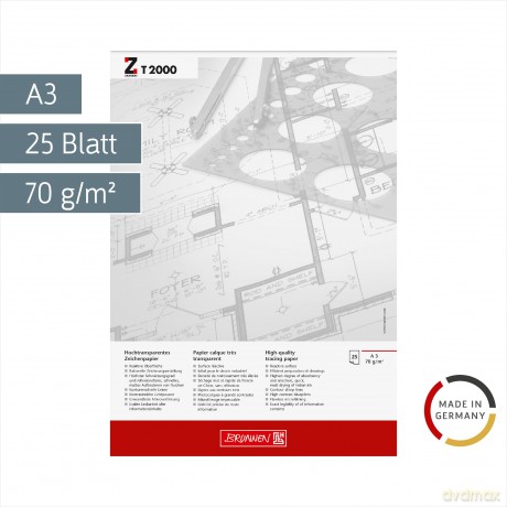 Brunnen Entwurfblock A3 70g 25
