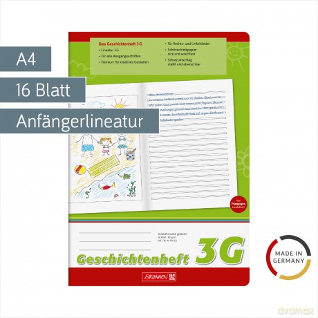 Brunnen: BRUNNEN Geschichtenheft Lineatur 3G lini
