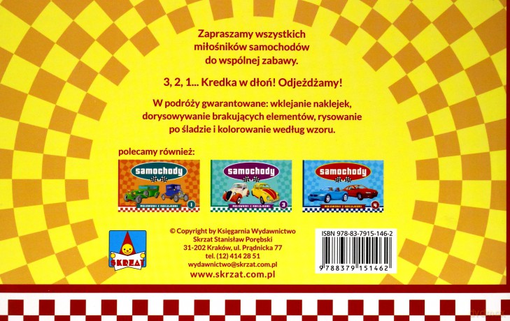 Samochody cz. 2 (malowanki z naklejkami) [KSIĄŻKA]