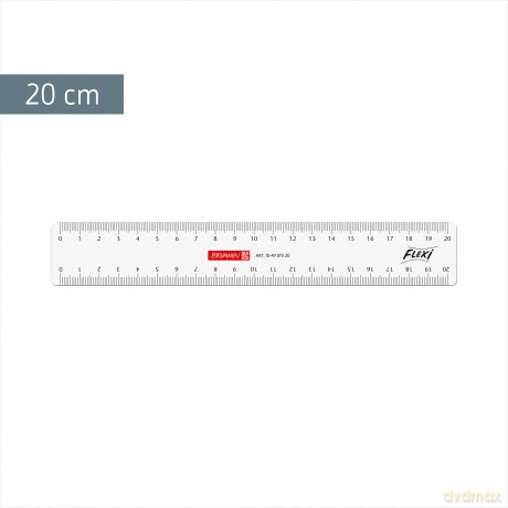 BRUNNEN Lineal Flexi 20 cm, glasklar
