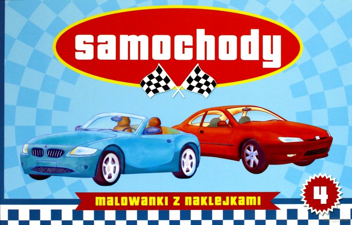Samochody cz. 4 (malowanki z naklejkami) [KSIĄŻKA]