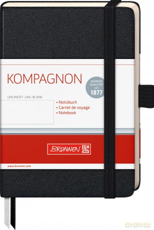 Brunnen: BRUNNEN Notizbuch KOMPAGNON ca. DIN A6 b