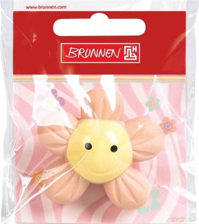 Brunnen: BRUNNEN Radiergummi Happy Hippie 3D farb