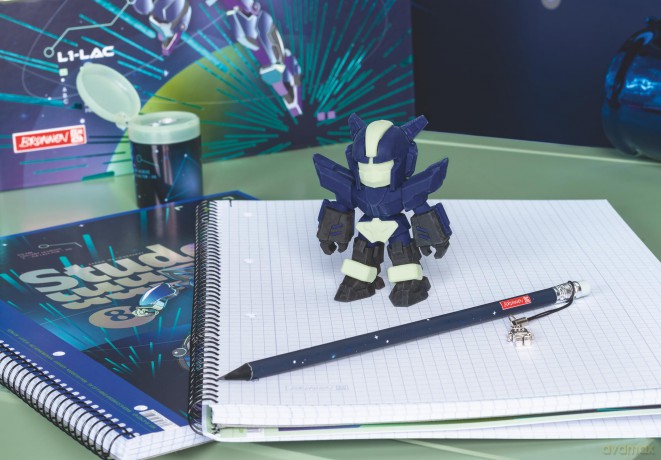 Brunnen: BRUNNEN Radiergummi ROBOT HERO blau, 1 S