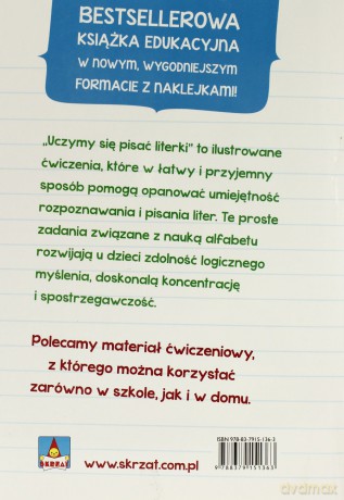 Uczymy się pisać literki A4 [KSIĄŻKA]