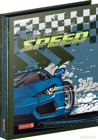 Brunnen: BRUNNEN Ringmappe Fast Wheels blau, 9 St