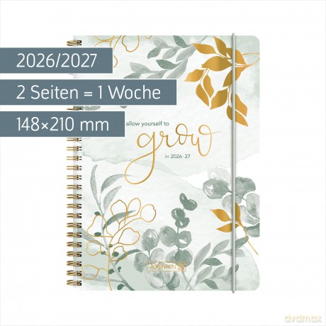 Brunnen: BRUNNEN Schźlerkalender Grow 2026/2027 m