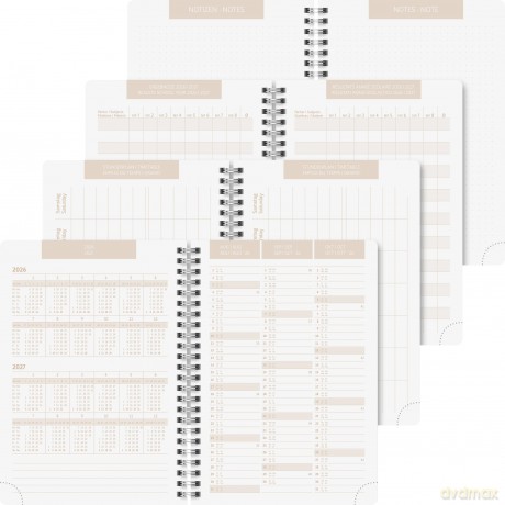 Brunnen: BRUNNEN Schźlerkalender Linen 2026/2027