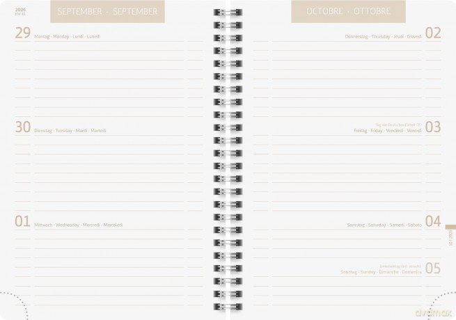 Brunnen: BRUNNEN Schźlerkalender Linen 2026/2027