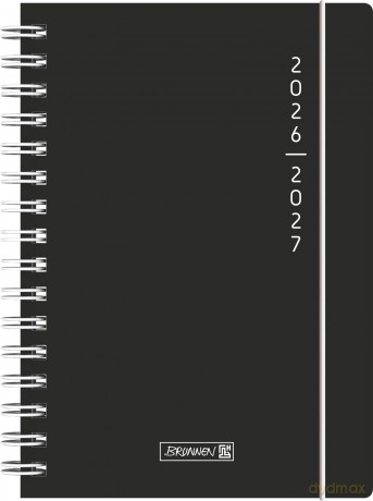Brunnen: BRUNNEN Schźlerkalender Plain Black 2026