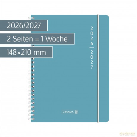Brunnen: BRUNNEN Schźlerkalender Plain Blue 2026/