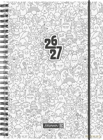 Brunnen: BRUNNEN Schźlerkalender ZENart 2026/2027