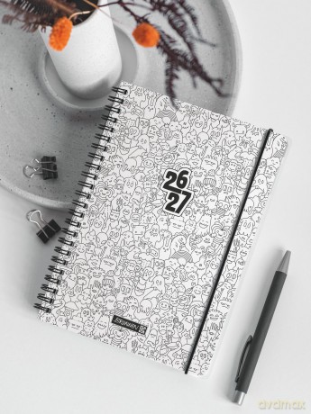 Brunnen: BRUNNEN Schźlerkalender ZENart 2026/2027