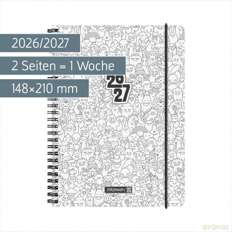 Brunnen: BRUNNEN Schźlerkalender ZENart 2026/2027