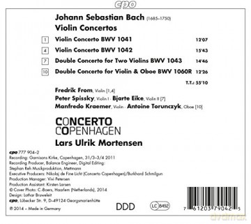Soloists: Bach:Violin Concertos [CD]
