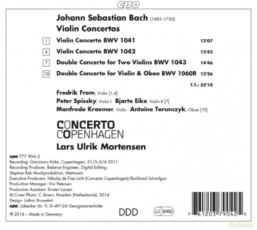 Soloists: Bach:Violin Concertos [CD]