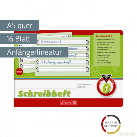 Brunnen: BRUNNEN Schreiblernheft Lineatur 0 1. Sc