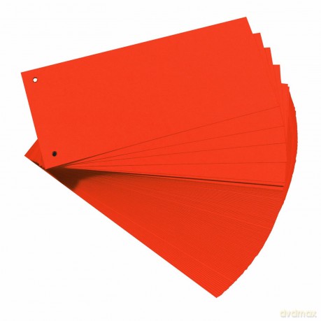 Brunnen: BRUNNEN Trennstreifen rot, 180 g/qm Kart