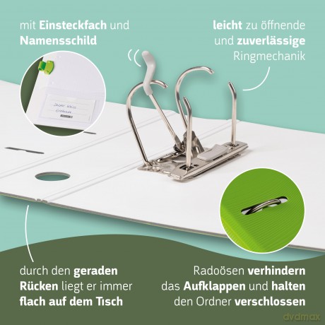 BRUNNEN WAVE Ordner kiwi Kunststoff 7,0