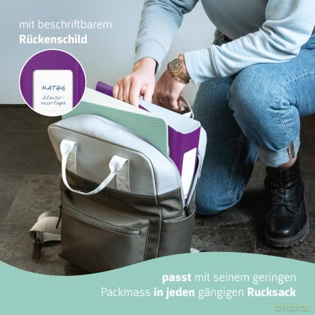 BRUNNEN WAVE Ordner purple Kunststoff 7,