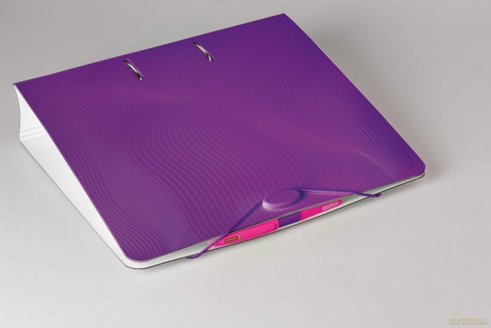 BRUNNEN WAVE Ordner purple Kunststoff 7,