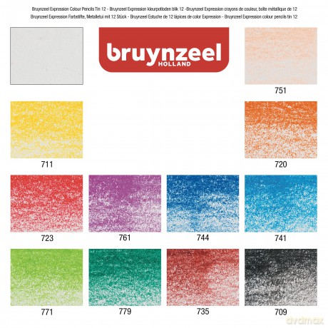 Bruynzeel Expression Kleurpotloden Blik 12