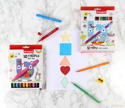 Bruynzeel Kids Triple Kleurpotloden Set 12