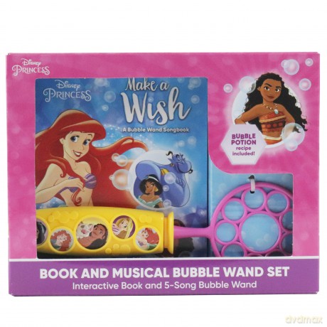 Bubble Wand Box Disney Princess Make a Wish [KSIĄŻKA]