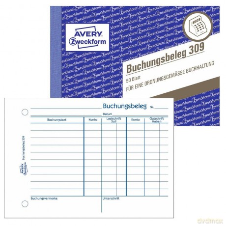 Buchungsbeleg A6 50Bl