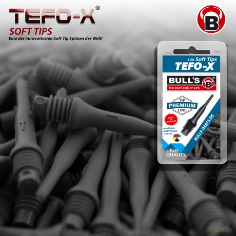 BULL'S Softdart 100 Spitzen Tefo-X schwP00SpielwarenSONSTIGES53001714514.99103.04.200920571234 8714