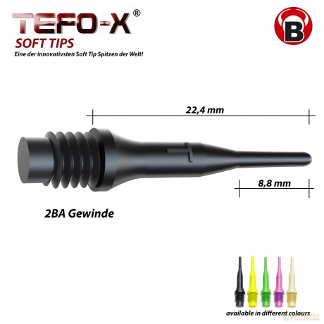 BULL'S Softdart 100 Spitzen Tefo-X schwP00SpielwarenSONSTIGES53001714514.99103.04.200920571234 8714