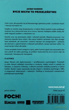 Bycie Miłym To Przekleństwo - Jacqui Marson [KSIĄŻKA]