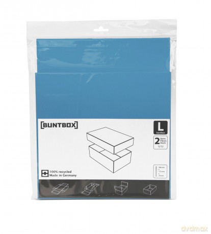 BUNTBOX L Geschenkboxen-Set blau