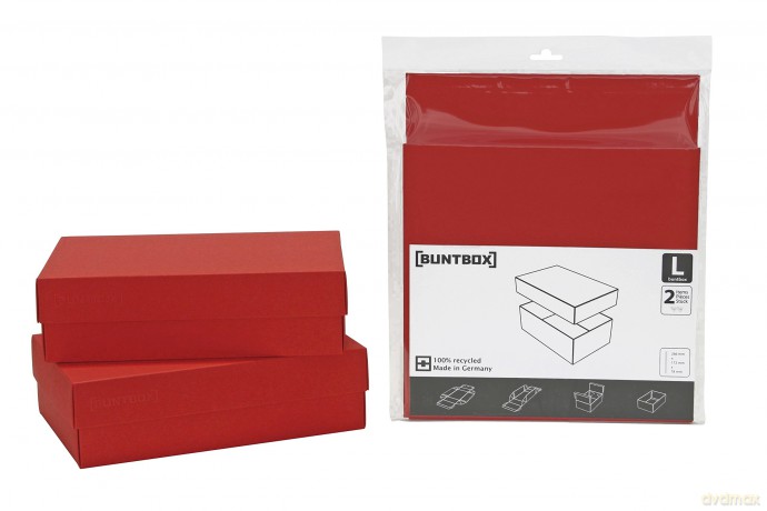 BUNTBOX L Geschenkboxen-Set rot