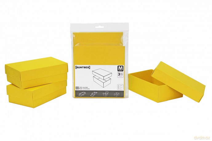 BUNTBOX M Geschenkboxen-Set gelb