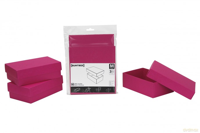BUNTBOX M Geschenkboxen-Set pink