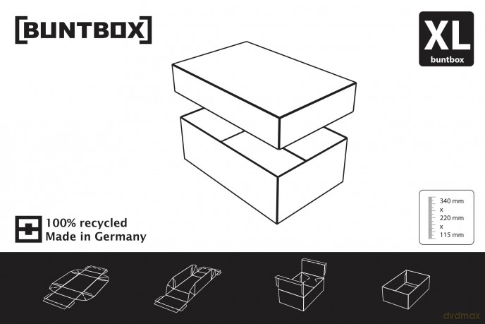 BUNTBOX XL Geschenkboxen schwarz