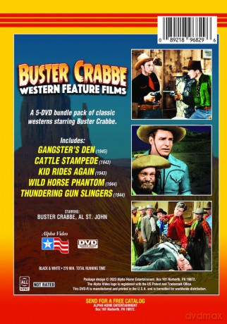 Buster Crabbe Western Feature Films [5DVD]